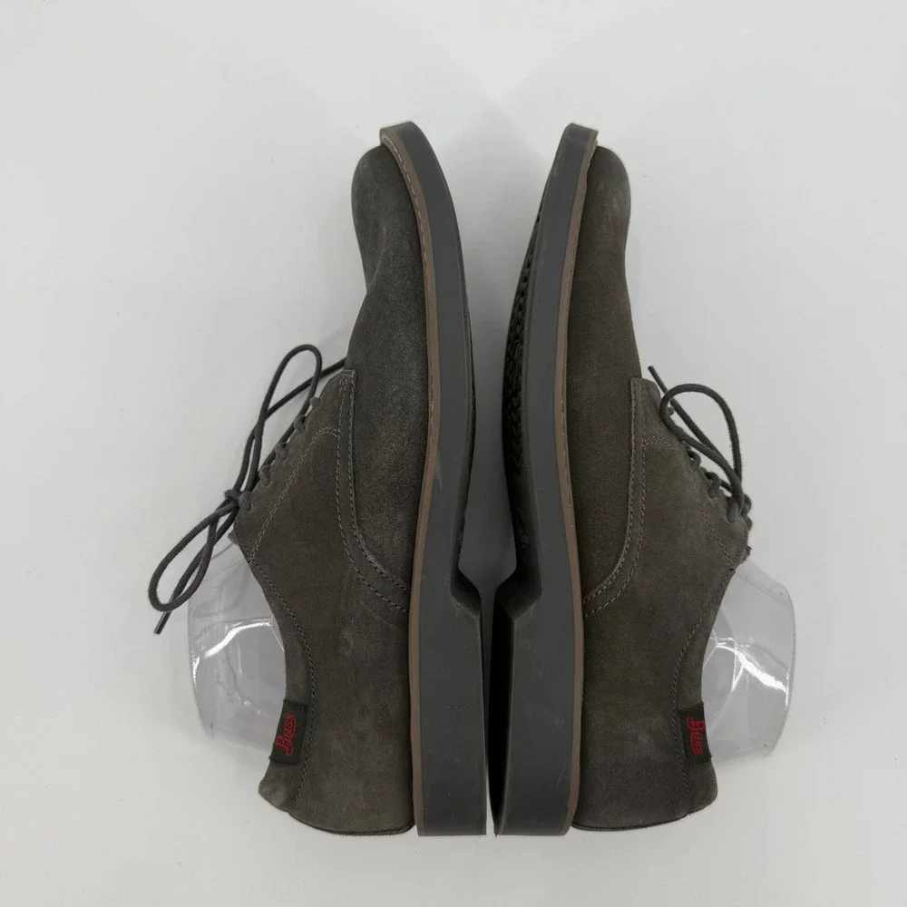 GH Bass Pasadena II Mens 8.5 M Grey Suede Oxford Buck Shoes 0026-1915-010